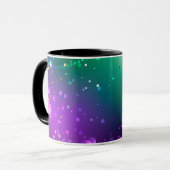 Mug Fond festif violet de Mardi Gras (Devant gauche)