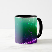Mug Fond festif violet de Mardi Gras (Devant droit)