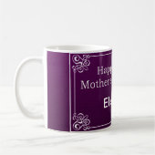 Mug fond monochrome brillant et coloré (Gauche)