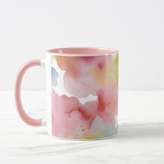 Mug Fond pastel abstrait (Gauche)
