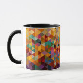 Mug Fond vintage de motif de triangles (Gauche)