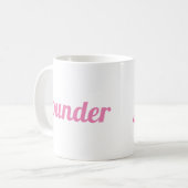 Mug Fondateur professionnel moderne Pink personnalisé (Devant gauche)