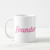 Mug Fondateur professionnel moderne Pink personnalisé (Gauche)