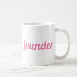 Mug Fondateur professionnel moderne Pink personnalisé