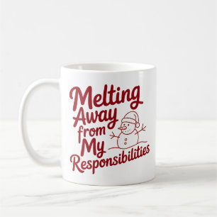 Mug Fondre Loin De Mes Responsabilités Snarky Noël