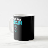 Mug Fonds de retraite humoristique de la jarre (Devant gauche)