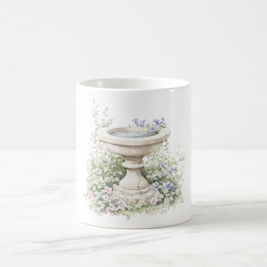 Mug Fontaine aux fleurs bleues (Centre)