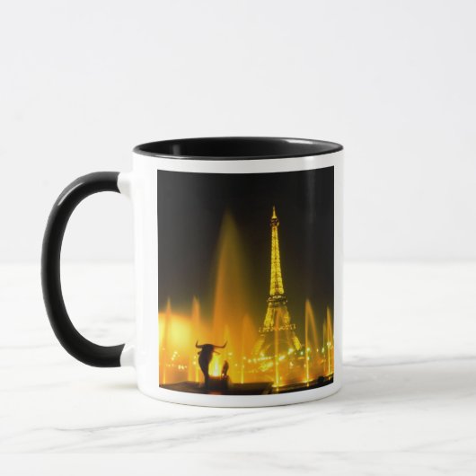 Mug Fontaine de la célèbre Tour Eiffel Paris (Gauche)