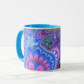 Mug Fonte arc-en-ciel bleu (Devant gauche)