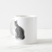 Mug FooFooCat : Chat pelucheux enorme de smoking (Devant gauche)