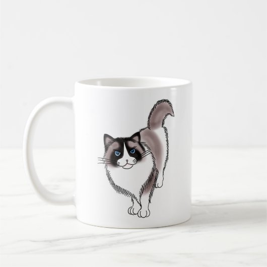 Mug FooFooCat : Ragdoll impertinent (Gauche)