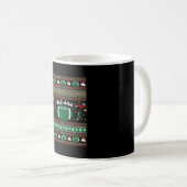 Mug Foot américain Ugly Christmas Sweater (Devant droit)