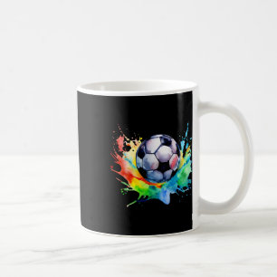 Mug Football Aquarelle Ballon de Football Artistique É