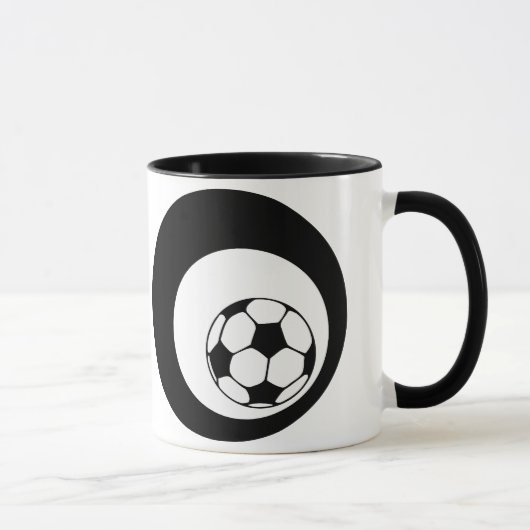 Mug football. cercles noirs. (Droite)