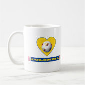 Mug FOOTBALL COLOMBIE Coeur jaune National Team (Gauche)