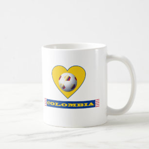 Mug FOOTBALL COLOMBIE Coeur jaune National Team