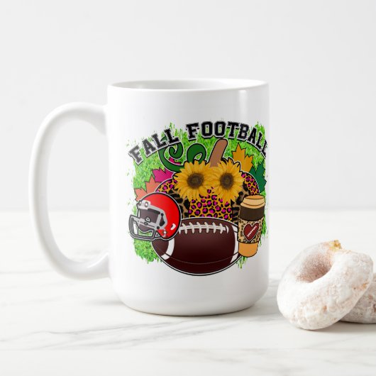 Mug Football d'automne (Avec donut)