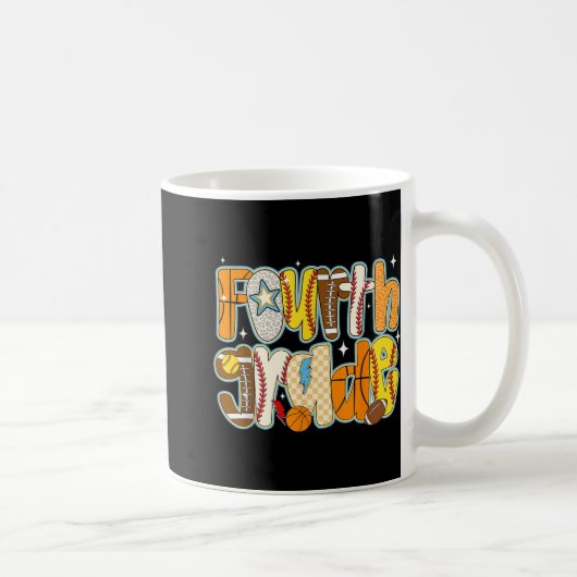 Mug Football de baseball de 4e année (Droite)