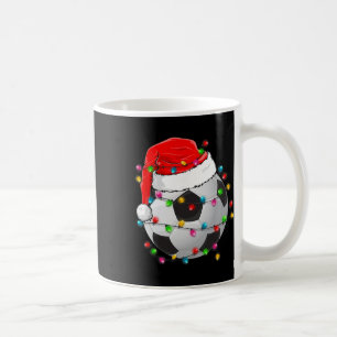 Mug Football de Noël Ll Chapeau de Père Noël Sport drô