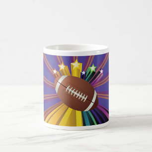Mug Football Design avec Stars Vibrant Sports Ventilat