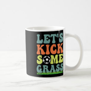 Mug Football drôle, donnons des coups de pied pour mam