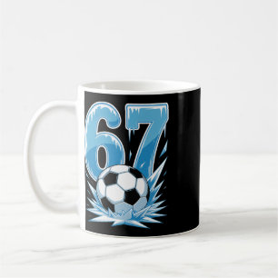 Mug Football gelé 67 Sports de glace Numéro Style d'hi