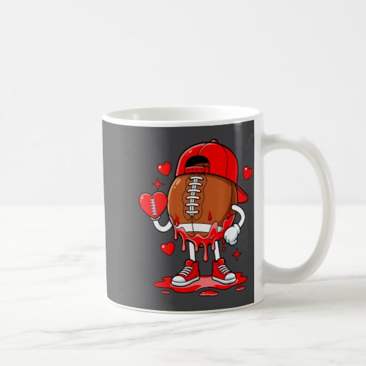 Mug Football Ice Cream Valentine Dripng Game Day Men B (Droite)