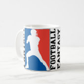 Mug Football Imaginaire, logo rouge blanc et bleu (Devant gauche)