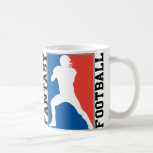 Mug Football Imaginaire, logo rouge blanc et bleu