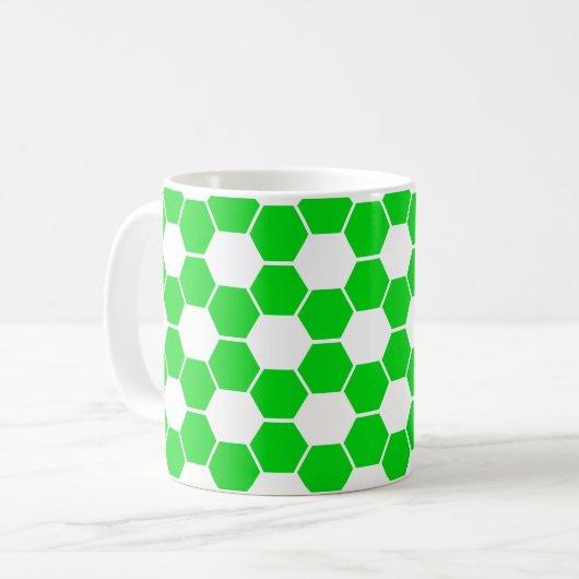 Mug Football inverse / Soccer Ball Texture (Devant gauche)