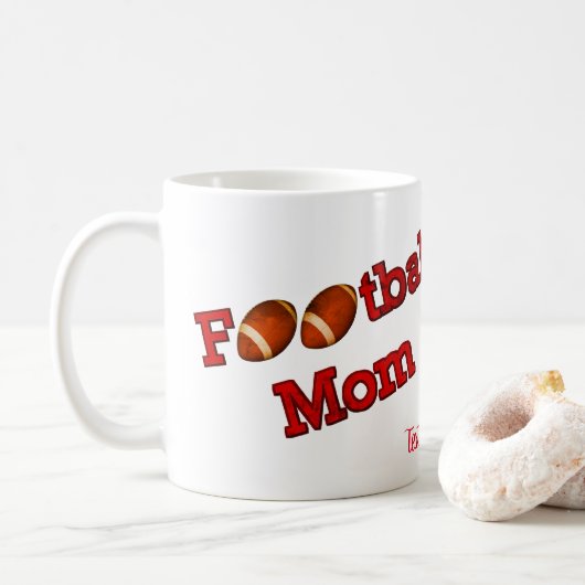 Mug Football Maman mignonne Personnalisée (Avec donut)