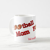Mug Football Maman mignonne Personnalisée (Devant gauche)