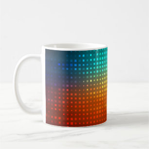Mug football multicolore Abstrait, lumières artistique