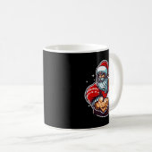 Mug Football Player Santa Christmas Pajama Funny X-mas (Devant droit)