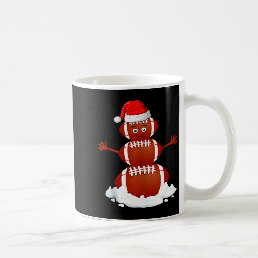 Mug Football Snowman Xmas Holiday Srts Player Funny Ch (Droite)