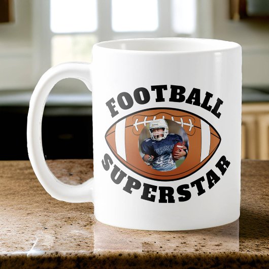 Mug Football Superstar Photo