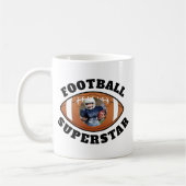 Mug Football Superstar Photo (Gauche)