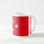 MUG FOOTBALL TURQUE (Devant droit)