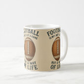 Mug Football, un mode de vie (Devant droit)