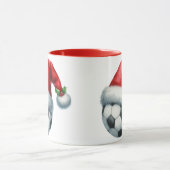 Mug Football wearing a Santa Hat (Centre)