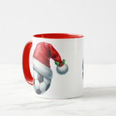 Mug Football wearing a Santa Hat (Devant gauche)