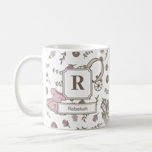 Mug For A Princess Monogram (Gauche)