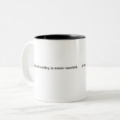 Mug for Book Lover ou quelqu'un qui aime lire (Devant gauche)
