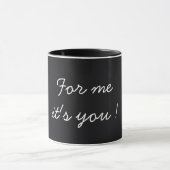 Mug For Me It's You Valentine's Black (Centre)