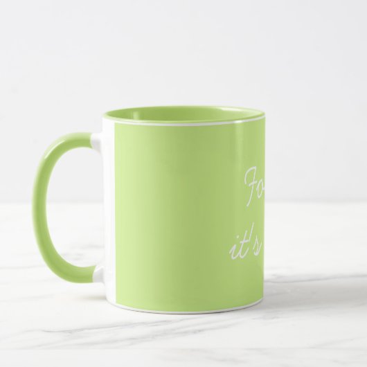 Mug For Me It's You Valentine's Light Green (Gauche)