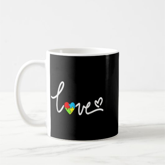 Mug For Men Women Autism Awareness Tee Plus Size  (Gauche)