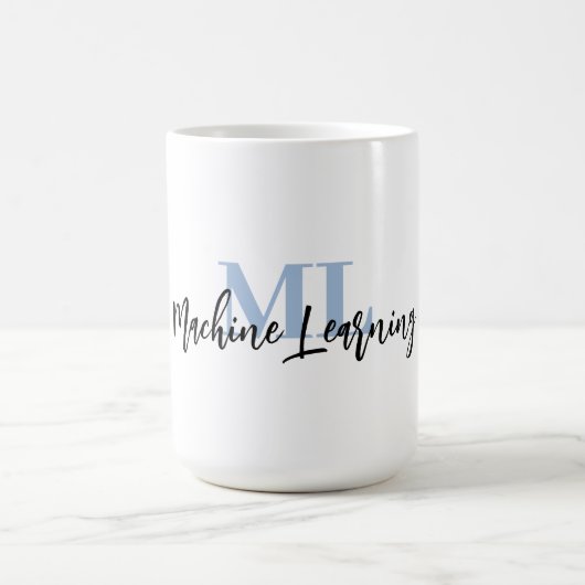 Mug For ML Lovers & Tech Enthusiasts – Misty Blue ML (Centre)
