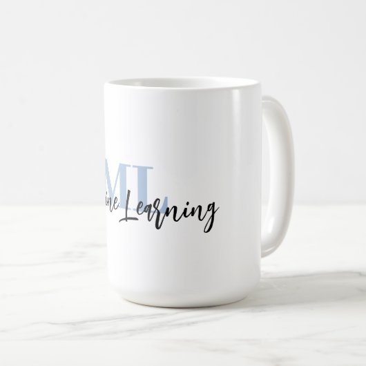 Mug For ML Lovers & Tech Enthusiasts – Misty Blue ML (Devant droit)