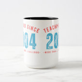 Mug for teacher | Teaching since 2004 (Centre)