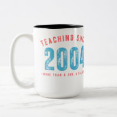 Mug for teacher | Teaching since 2004 (Gauche)